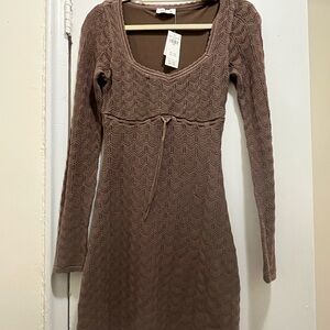 Hollister Short Brown Knit Dress